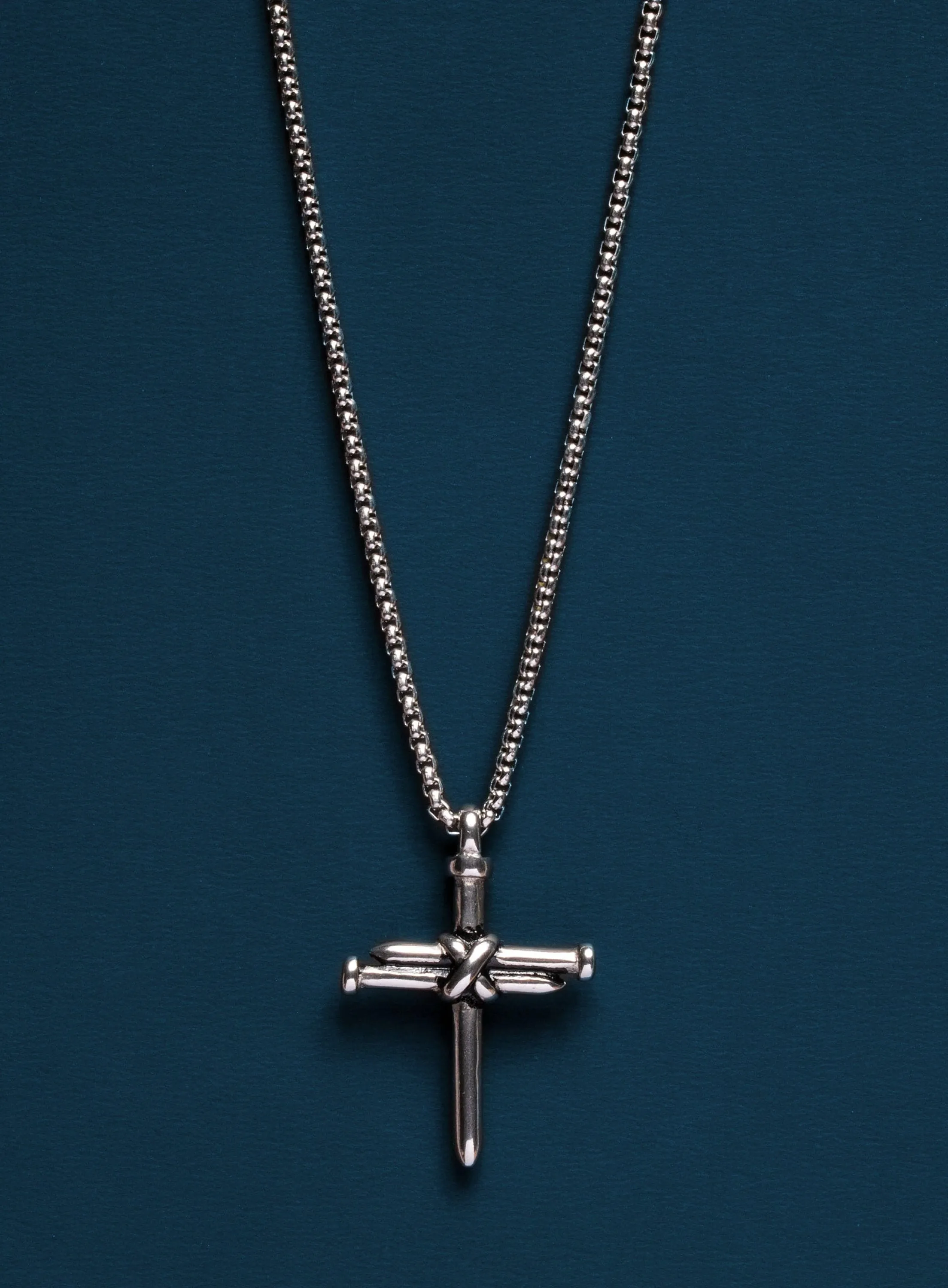 Sweatproof   Waterproof Men's Nail Cross Necklace