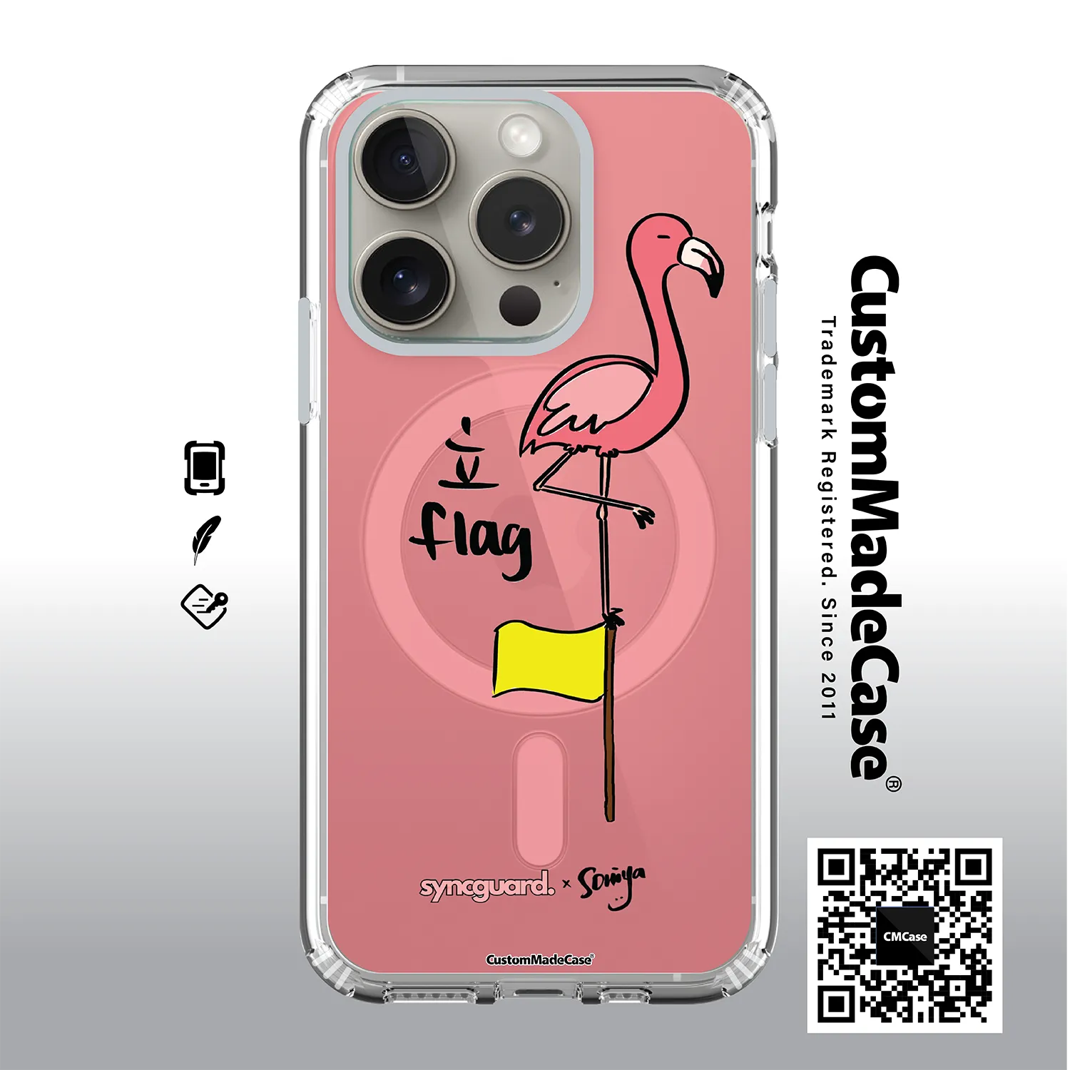 SyncGuard. x Soniya Clear Case / iPhone Case / Android Case / Samsung Case 正版授權 全包邊氣囊防撞手機殼 (SS08CMC)