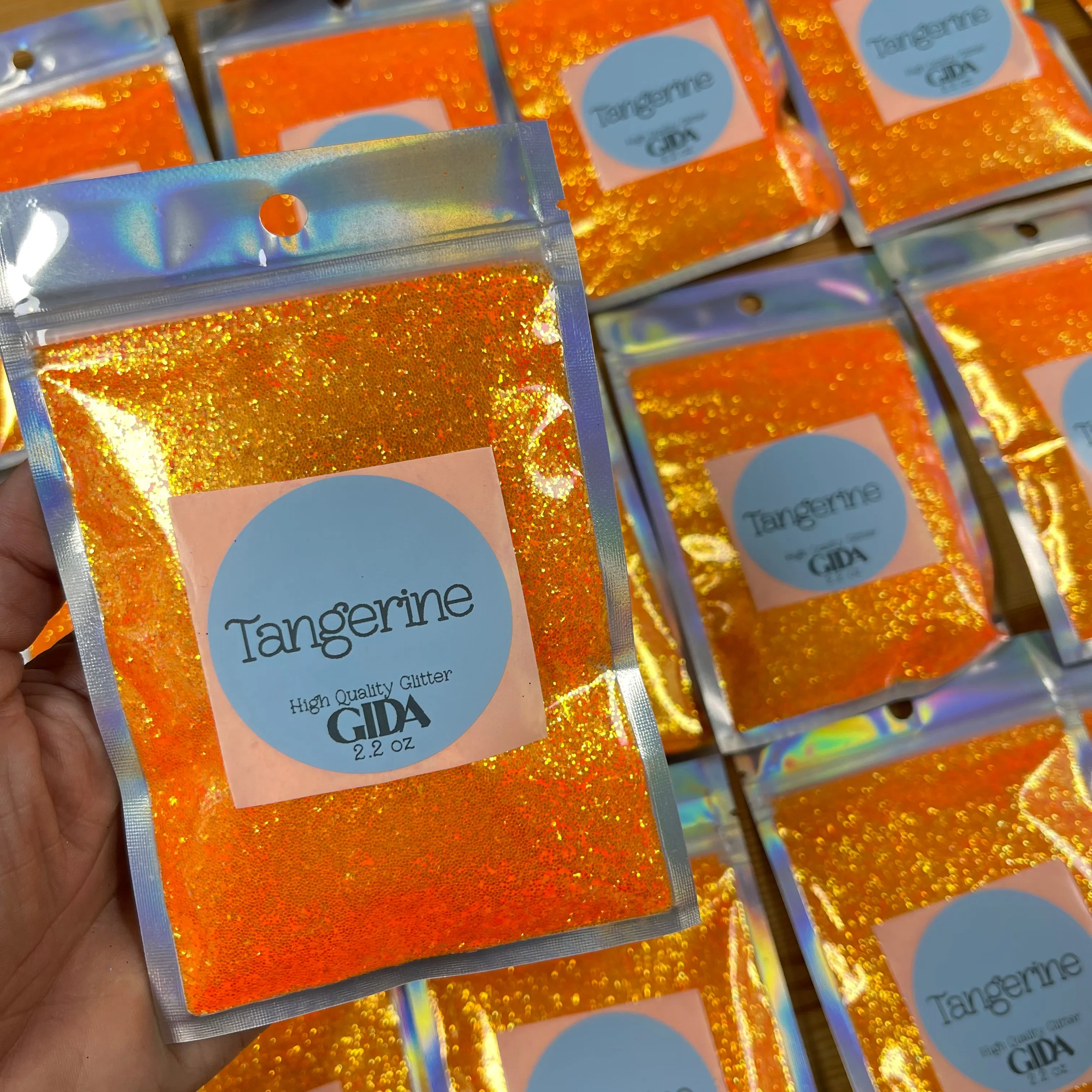 Tangerine Fine Glitter - 2.2 oz