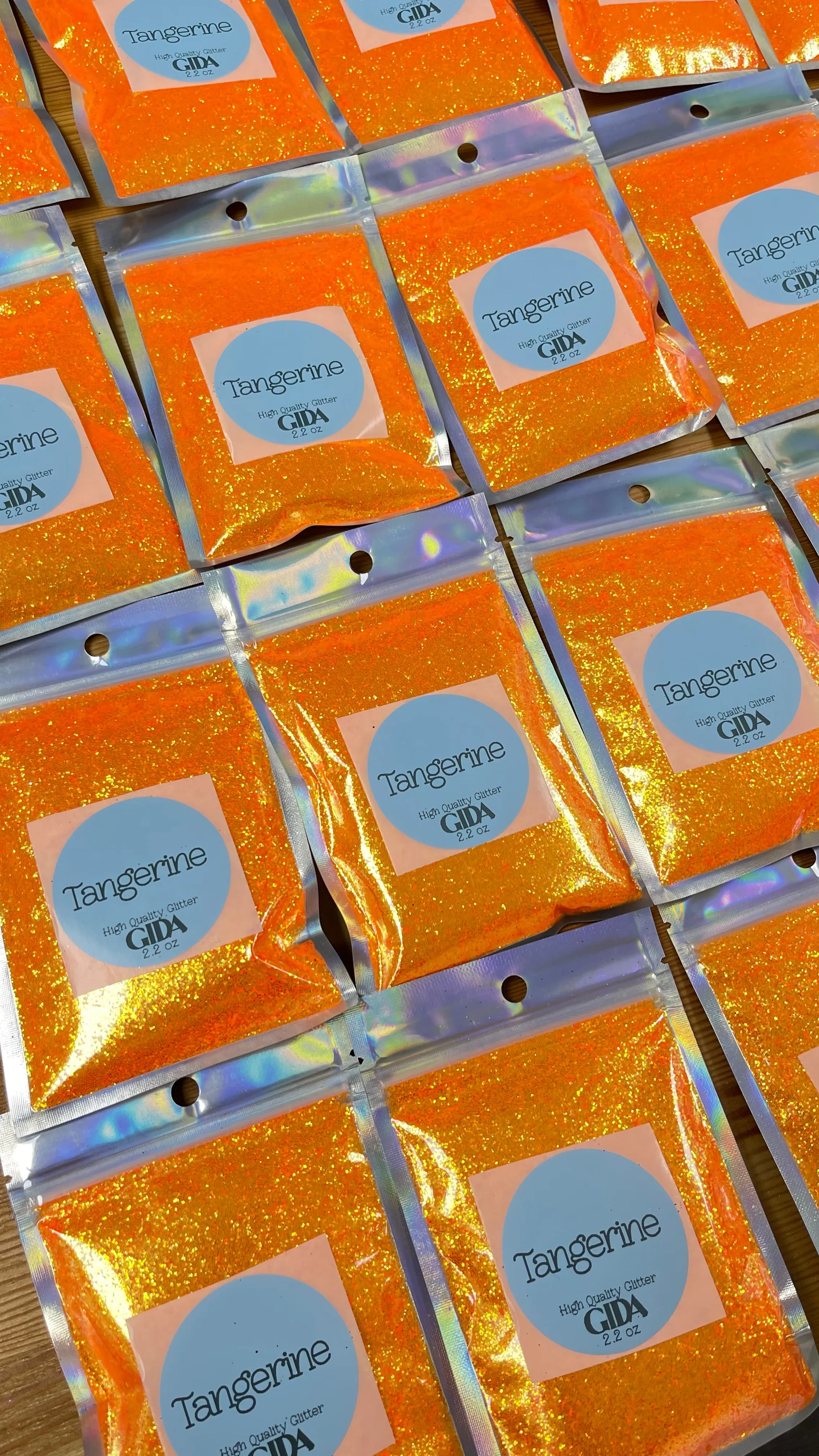 Tangerine Fine Glitter - 2.2 oz