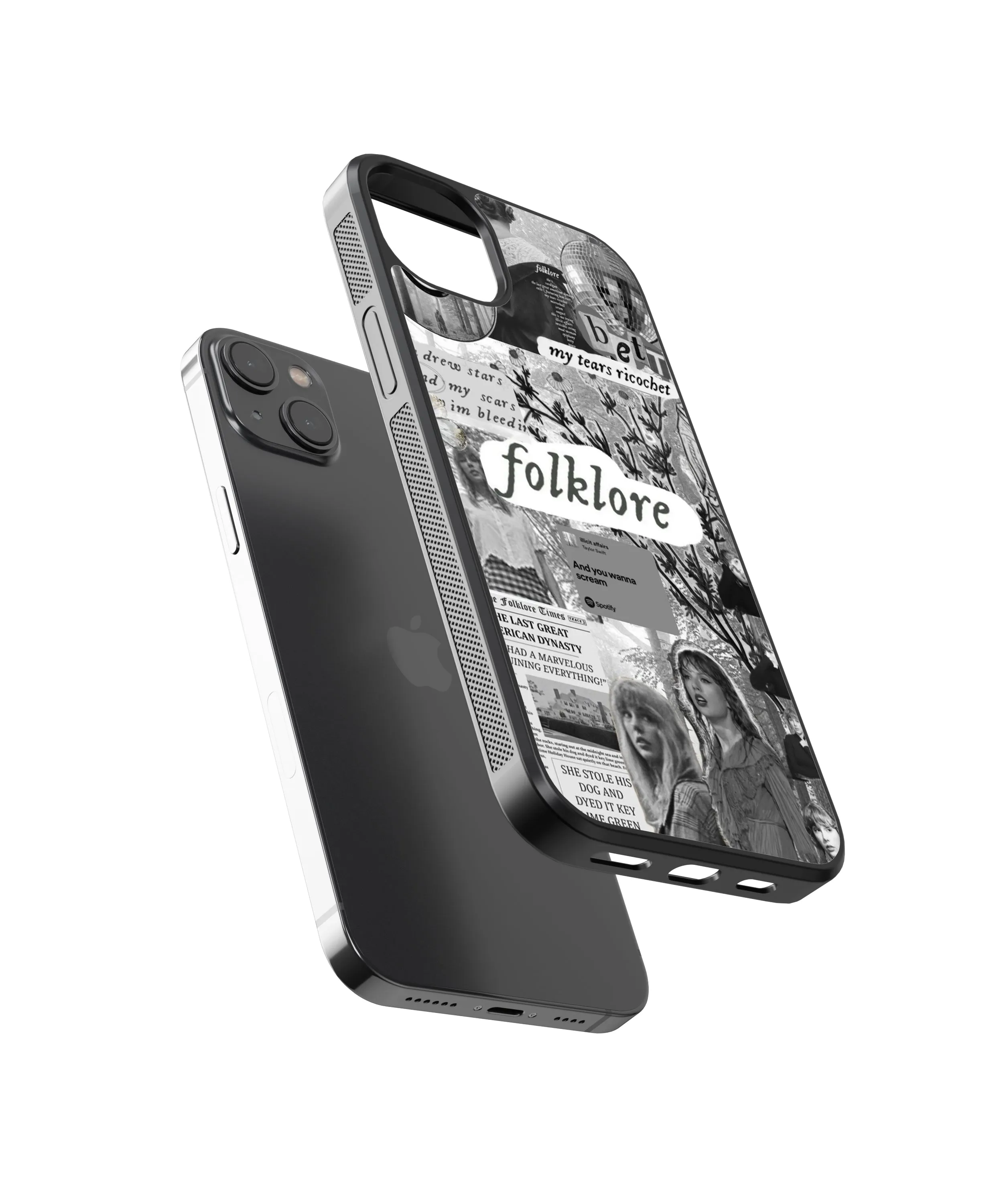 Taylor Swift Folklore Spotify Glass Phone Case Cover