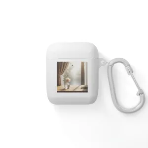 The flower in a pot outside the window is minimal  AirPods Case Cover