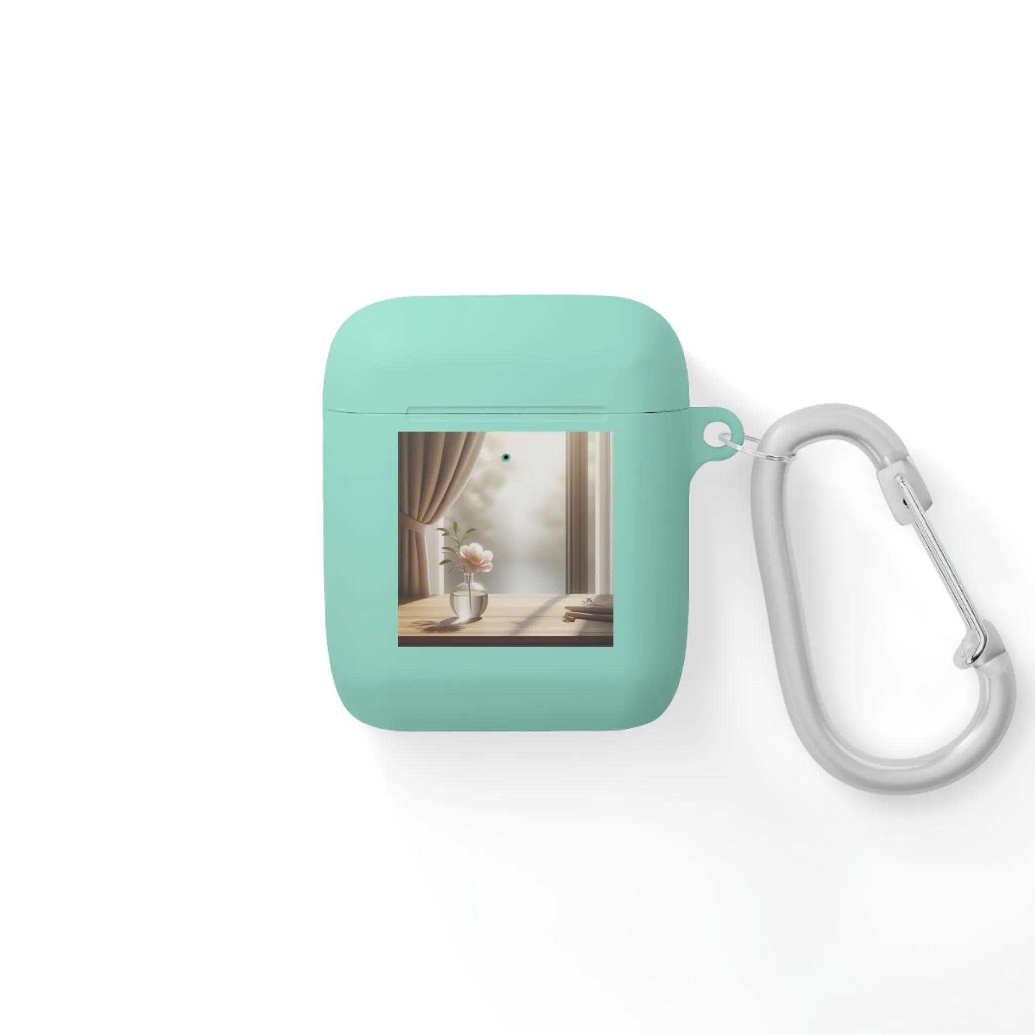 The flower in a pot outside the window is minimal  AirPods Case Cover