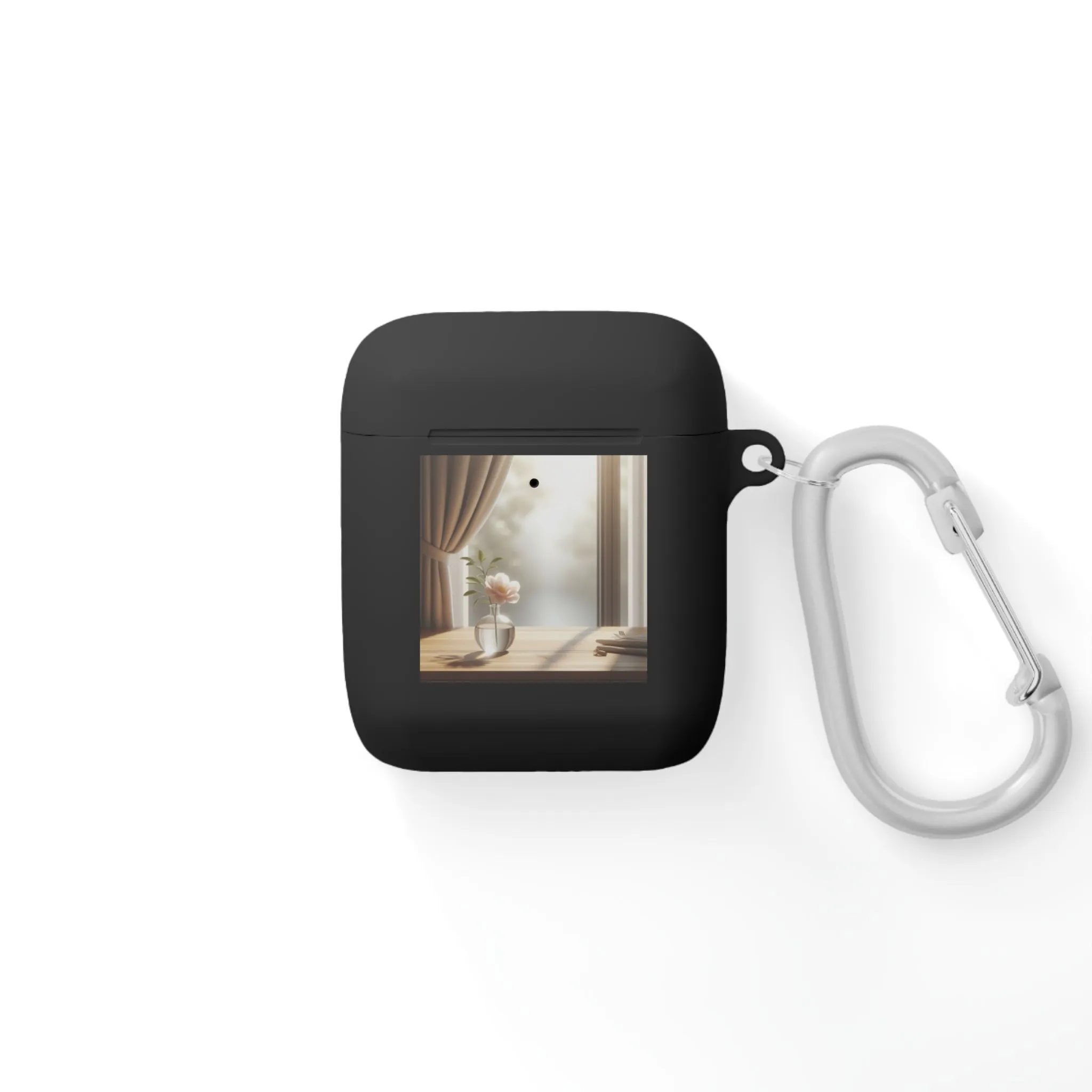 The flower in a pot outside the window is minimal  AirPods Case Cover
