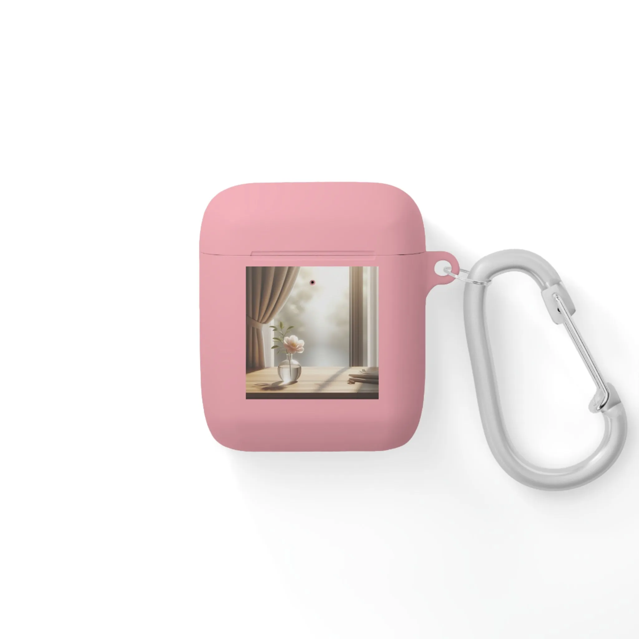 The flower in a pot outside the window is minimal  AirPods Case Cover