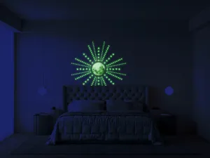 The Glowing Moon Decal - Glow In The Dark Stars Stickers