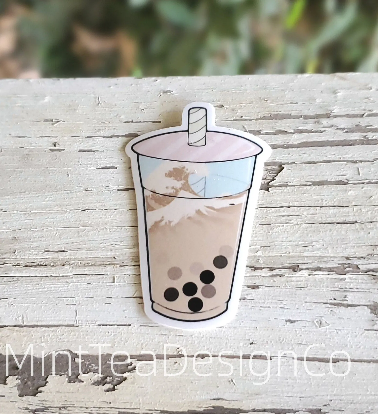 The Great Wave Boba Sticker
