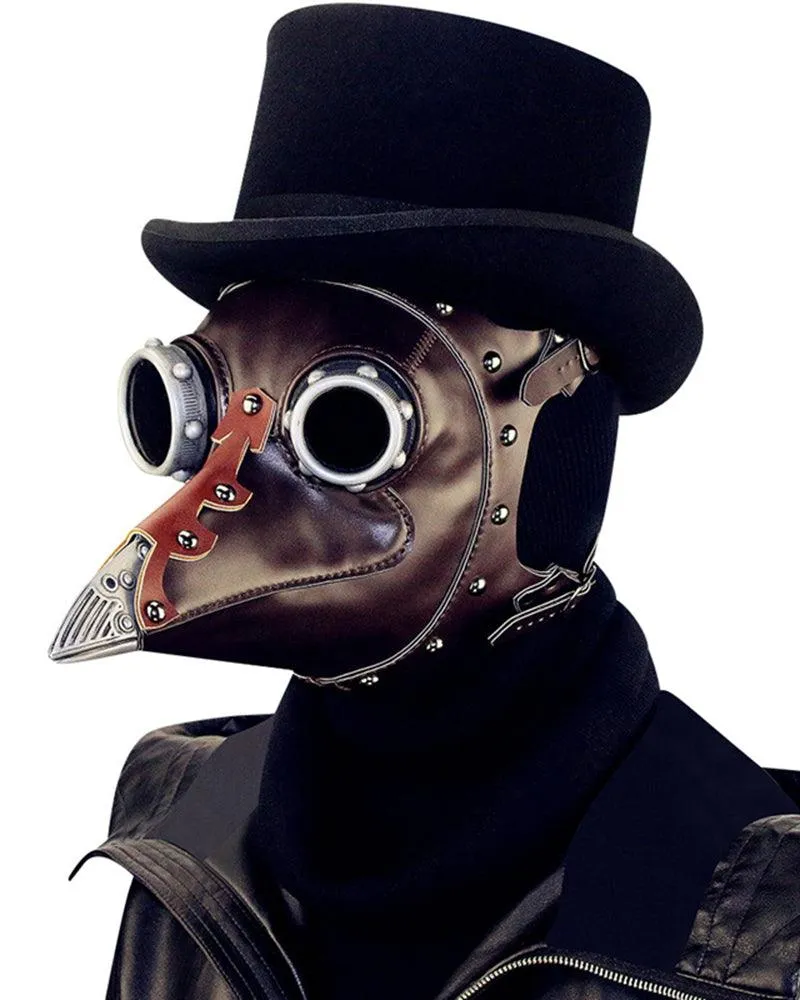 The Night Of Crow Punk Leather Mask
