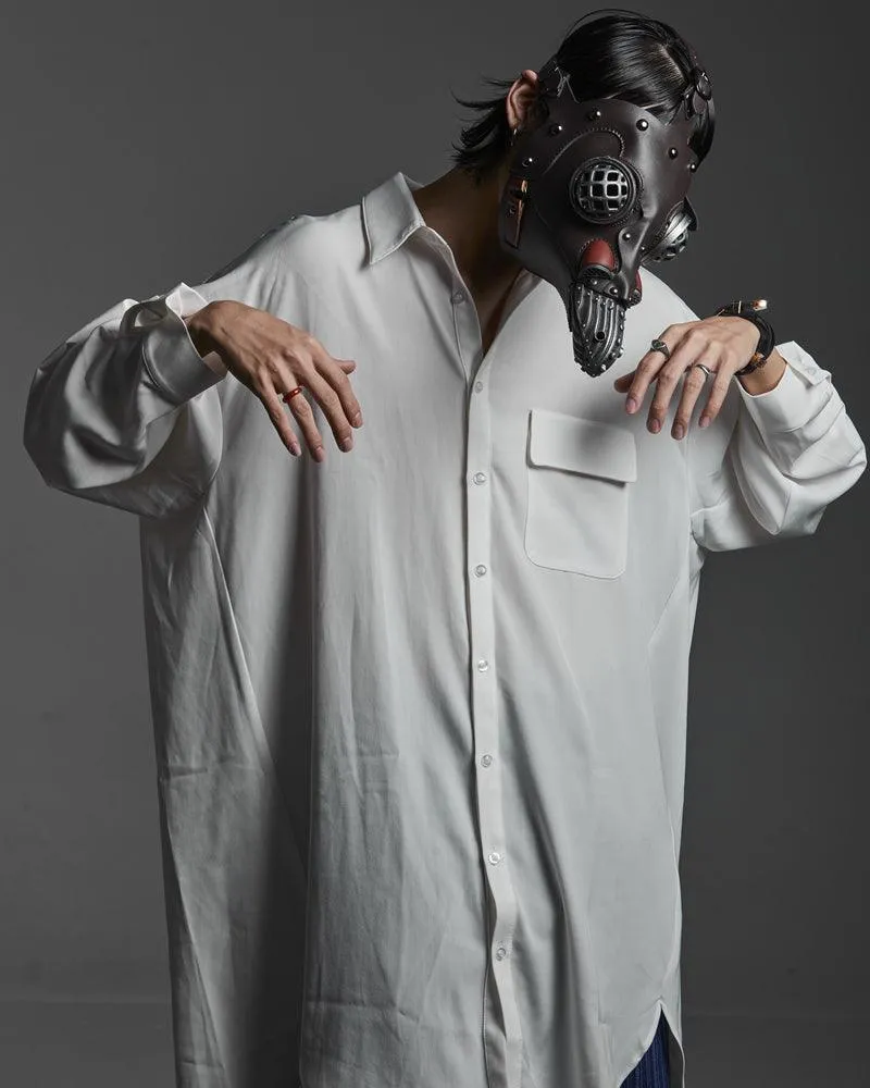 The Night Of Crow Punk Leather Mask