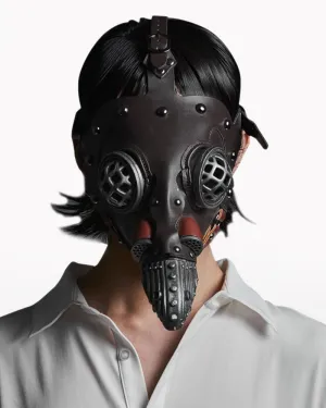 The Night Of Crow Punk Leather Mask