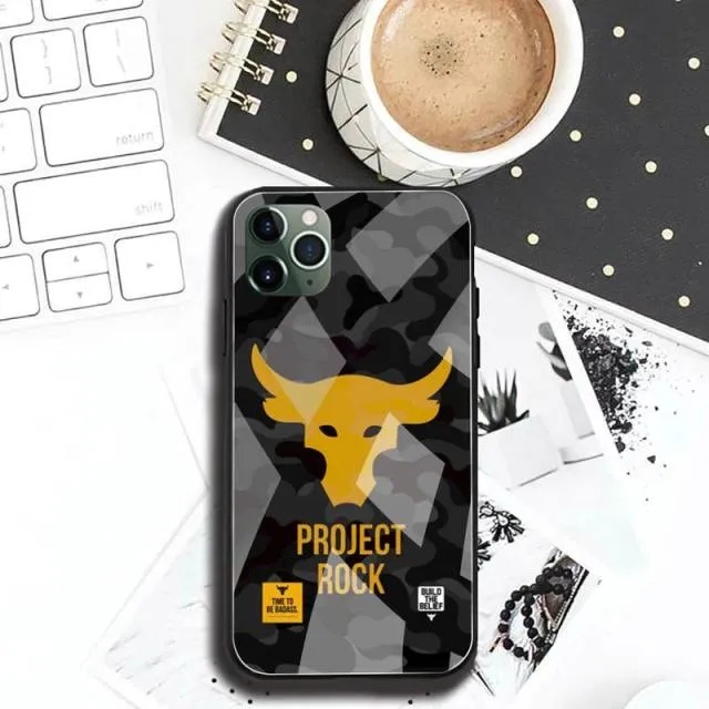 The Rock Dwayne Johnson UA Phone Case Tempered Glass For iPhone