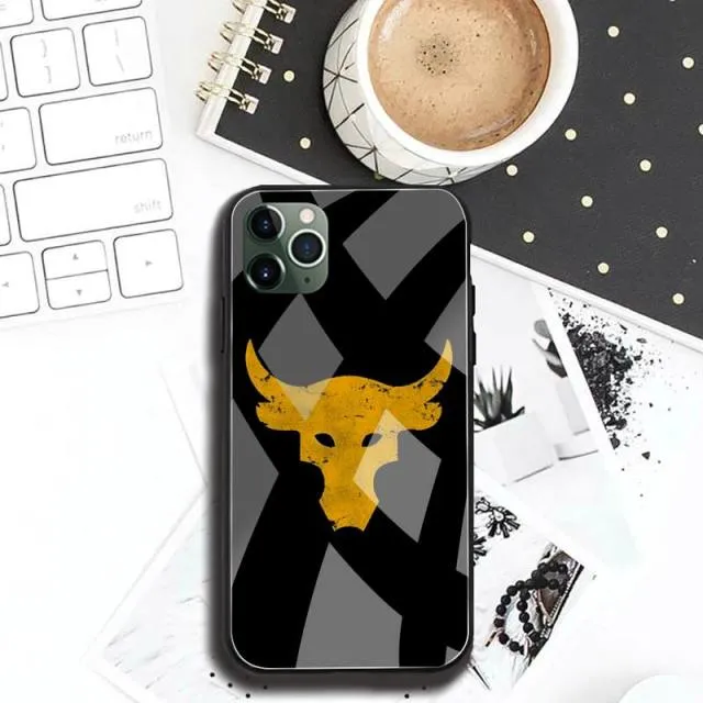 The Rock Dwayne Johnson UA Phone Case Tempered Glass For iPhone