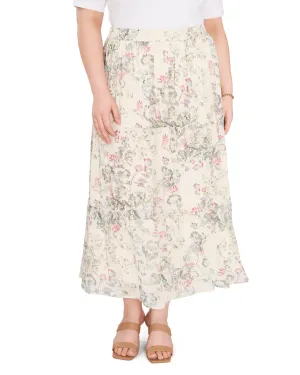 Tiered Ruffle Dandelion Skirt | NEW IVORY