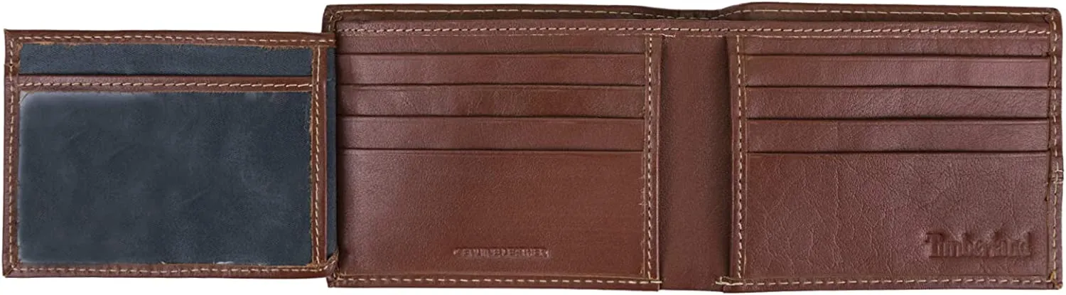 Timberland Leather D67010/35 Passcase Bifold Wallet