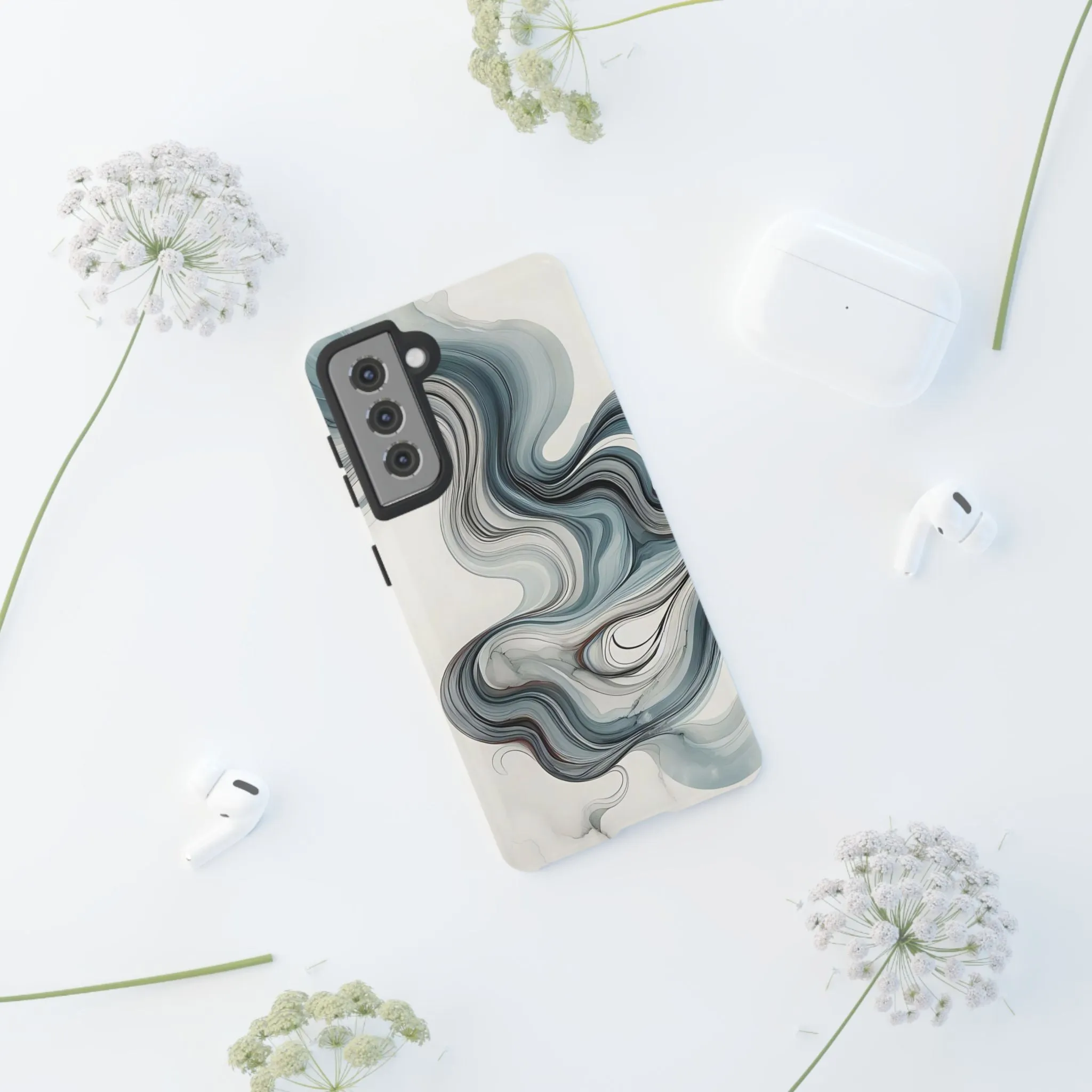 Traditional marbling art pastel tonesTough Cases