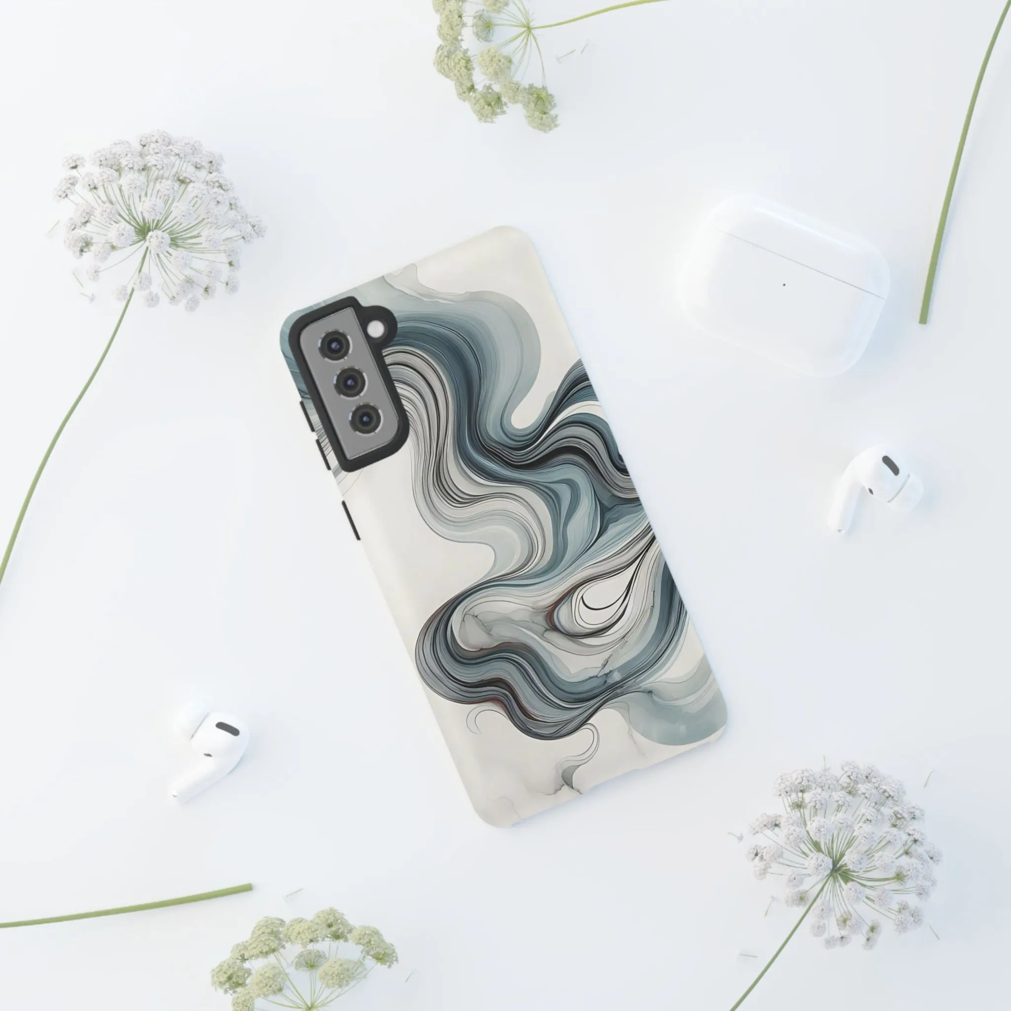 Traditional marbling art pastel tonesTough Cases