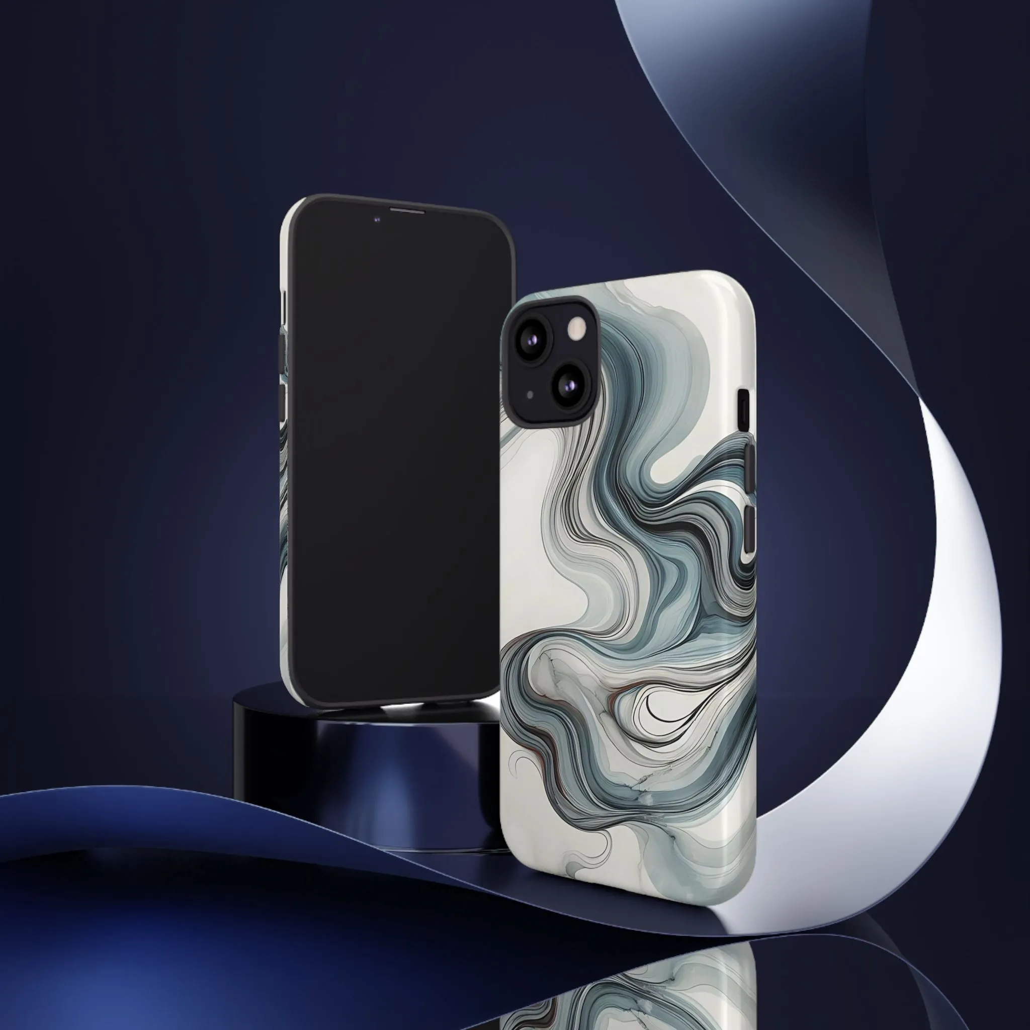 Traditional marbling art pastel tonesTough Cases