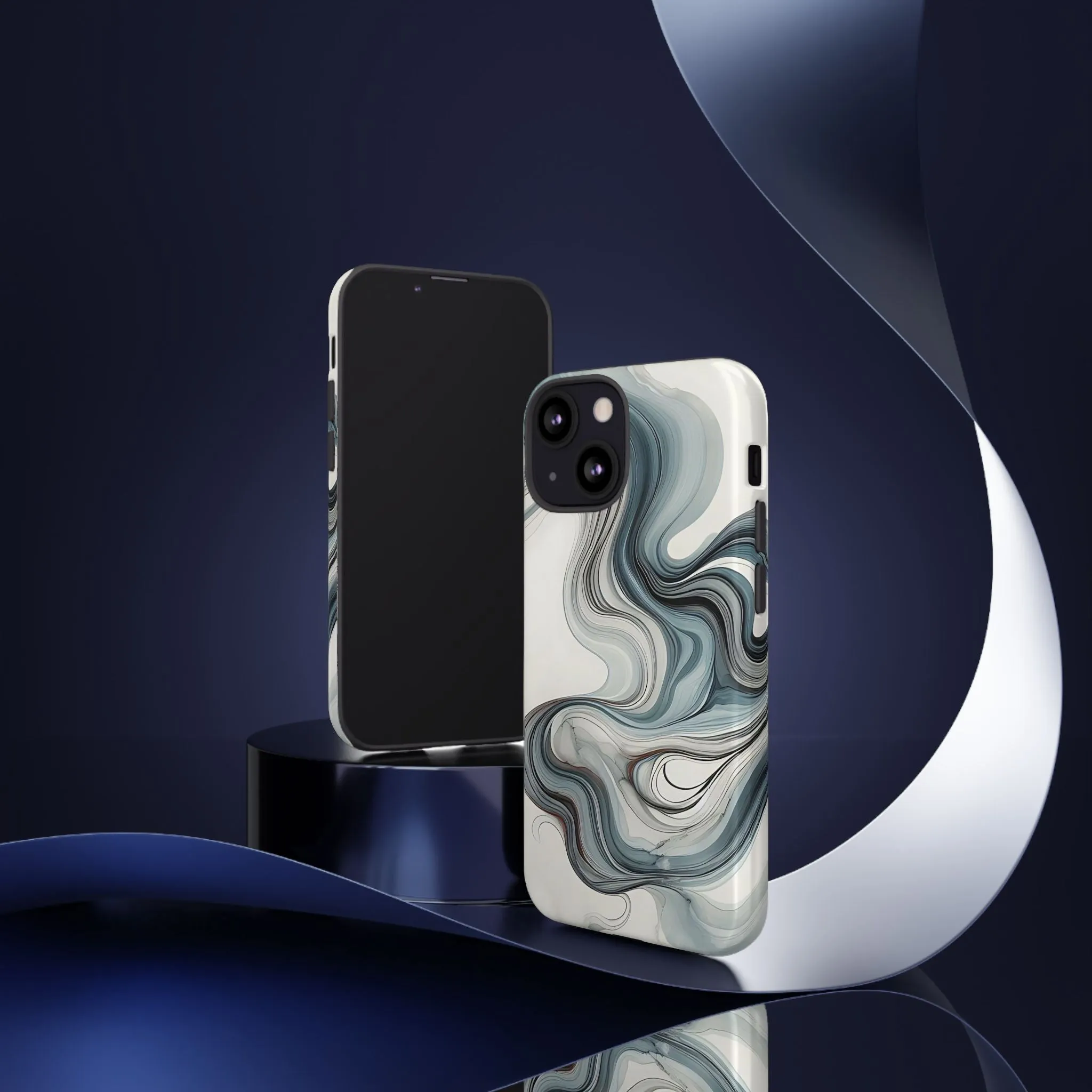 Traditional marbling art pastel tonesTough Cases