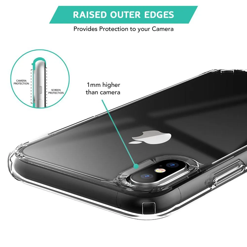 Transparent Clear Hard Back Case for iPhone XS Max