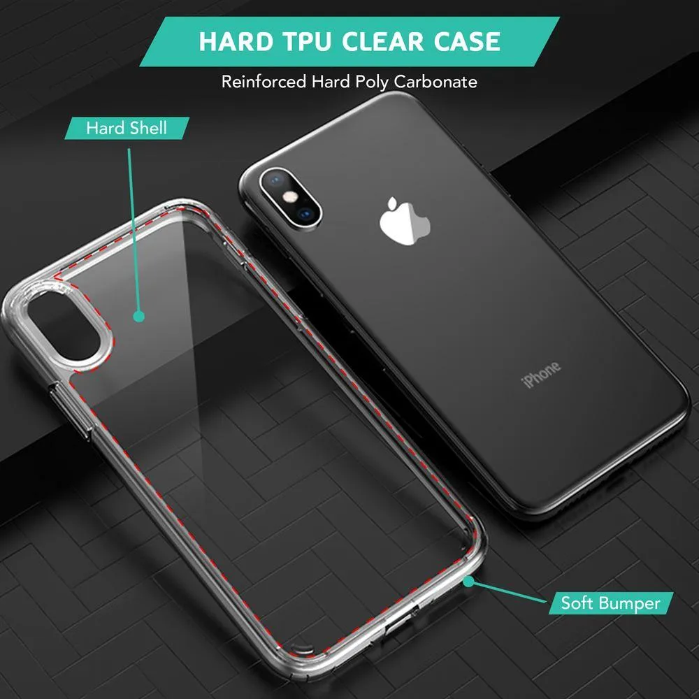 Transparent Clear Hard Back Case for iPhone XS Max