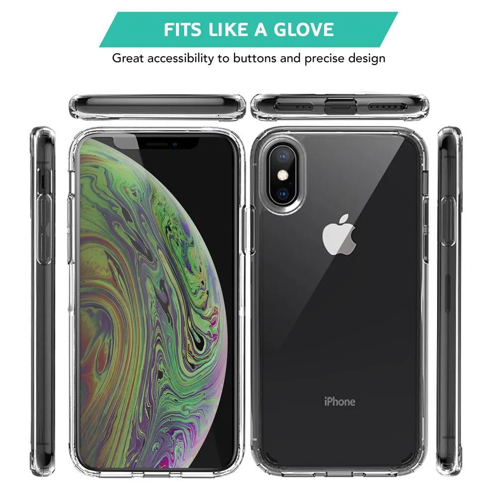 Transparent Clear Hard Back Case for iPhone XS Max