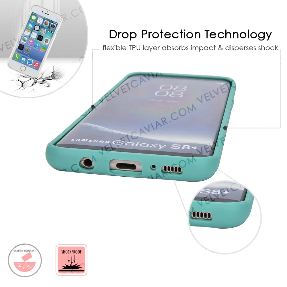 Turquoise Rose Gold Chrome Samsung Galaxy Case