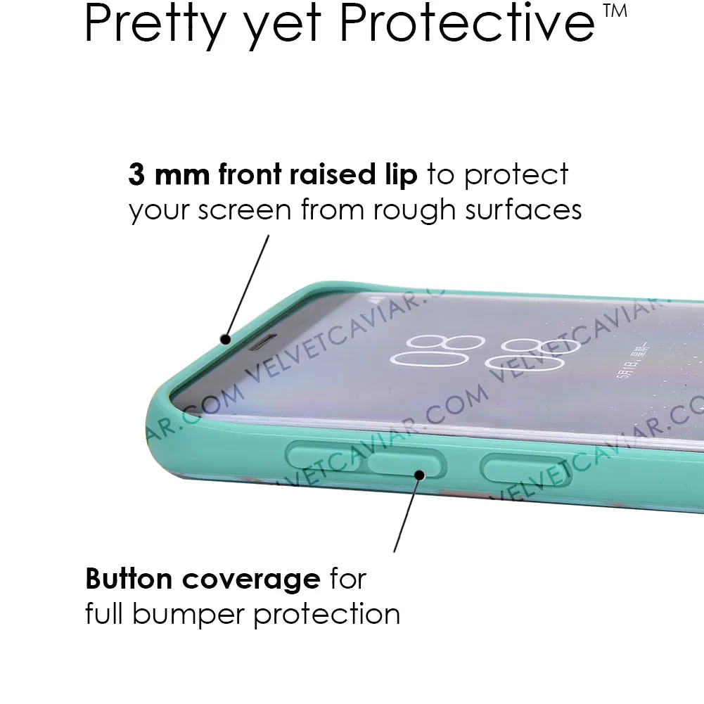 Turquoise Rose Gold Chrome Samsung Galaxy Case
