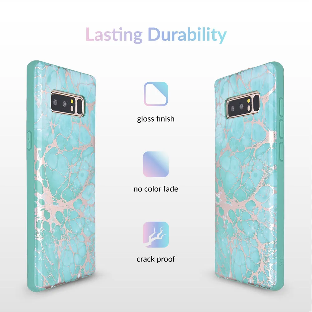 Turquoise Rose Gold Chrome Samsung Galaxy Case