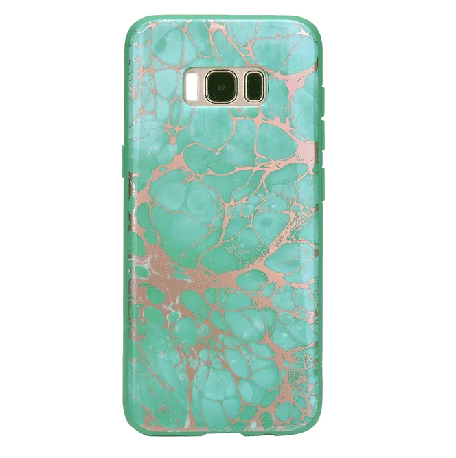 Turquoise Rose Gold Chrome Samsung Galaxy Case