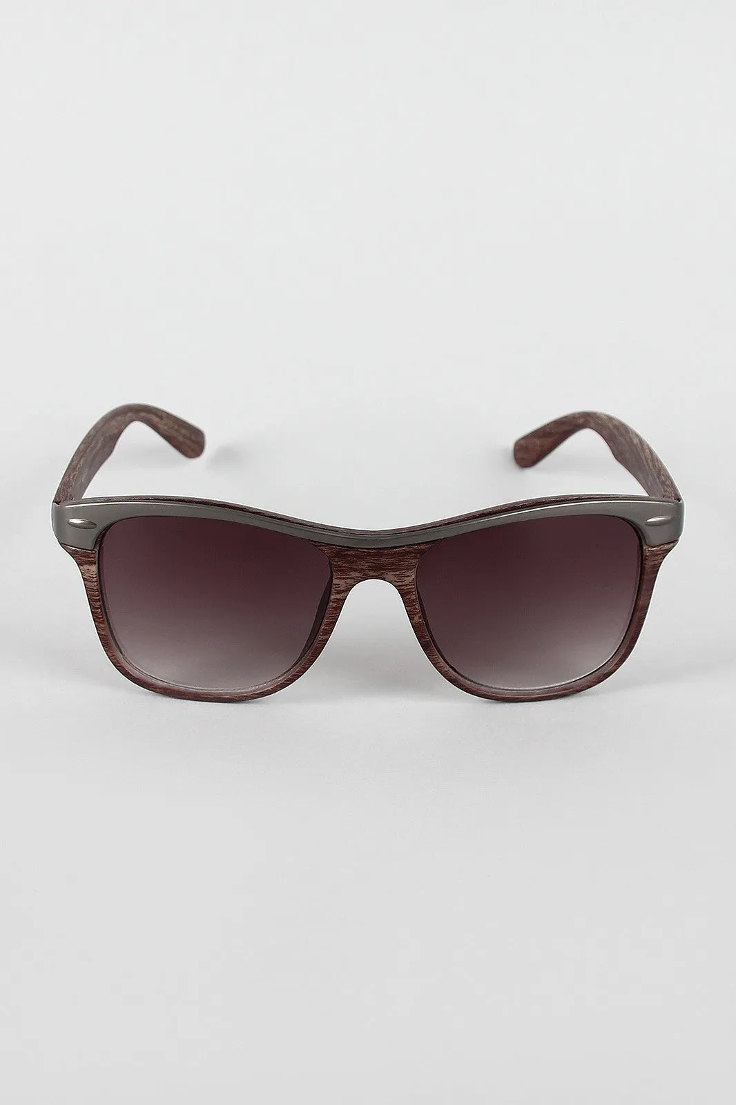 Two-Tone Wood Sunglasses