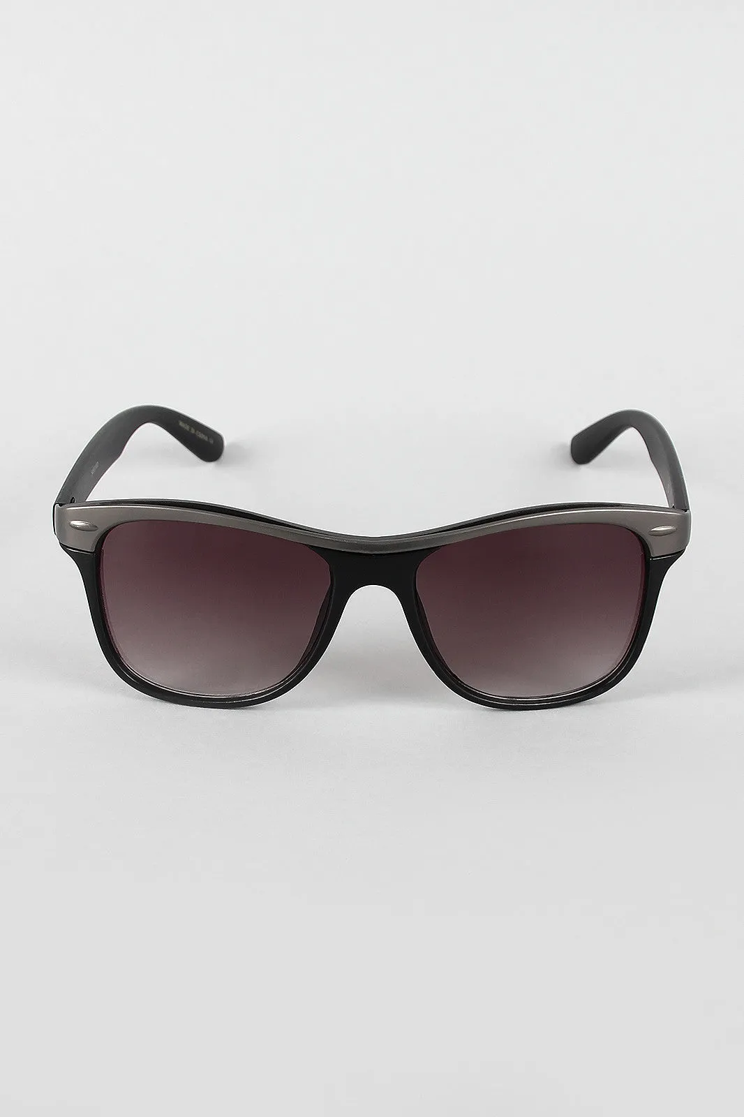 Two-Tone Wood Sunglasses