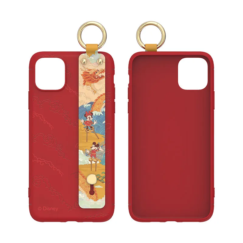 UKA Disney Mickey Mouse Adjustable Wrist Strap Kickstand Case Cover