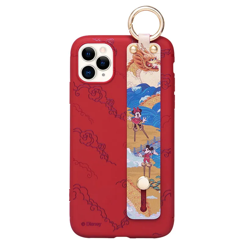 UKA Disney Mickey Mouse Adjustable Wrist Strap Kickstand Case Cover