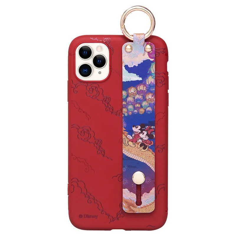 UKA Disney Mickey Mouse Adjustable Wrist Strap Kickstand Case Cover