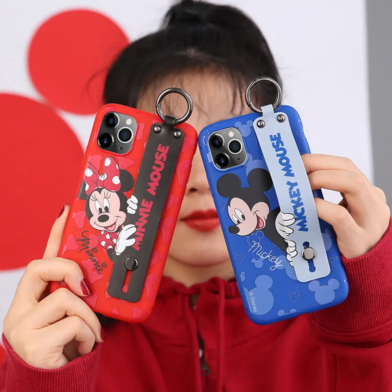 UKA Disney Mickey Mouse Adjustable Wrist Strap Kickstand Case Cover