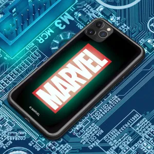 UKA Marvel Avengers Electric Flash Luminous Tempered Glass Back Case Cover