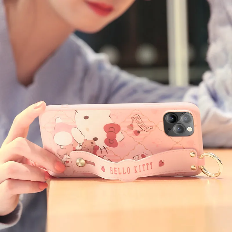 UKA Sanrio Characters Adjustable Wrist Strap Kickstand Case Cover