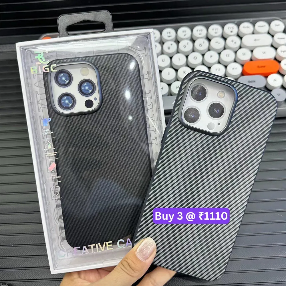 Ultra Thin Carbon Fiber Texture Matte Magsafe Phone Case - iPhone 13 Pro Max