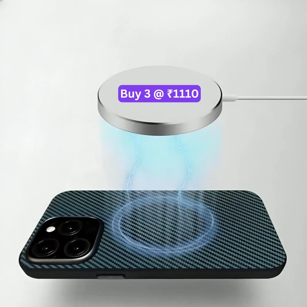 Ultra Thin Carbon Fiber Texture Matte Magsafe Phone Case - iPhone 13 Pro Max