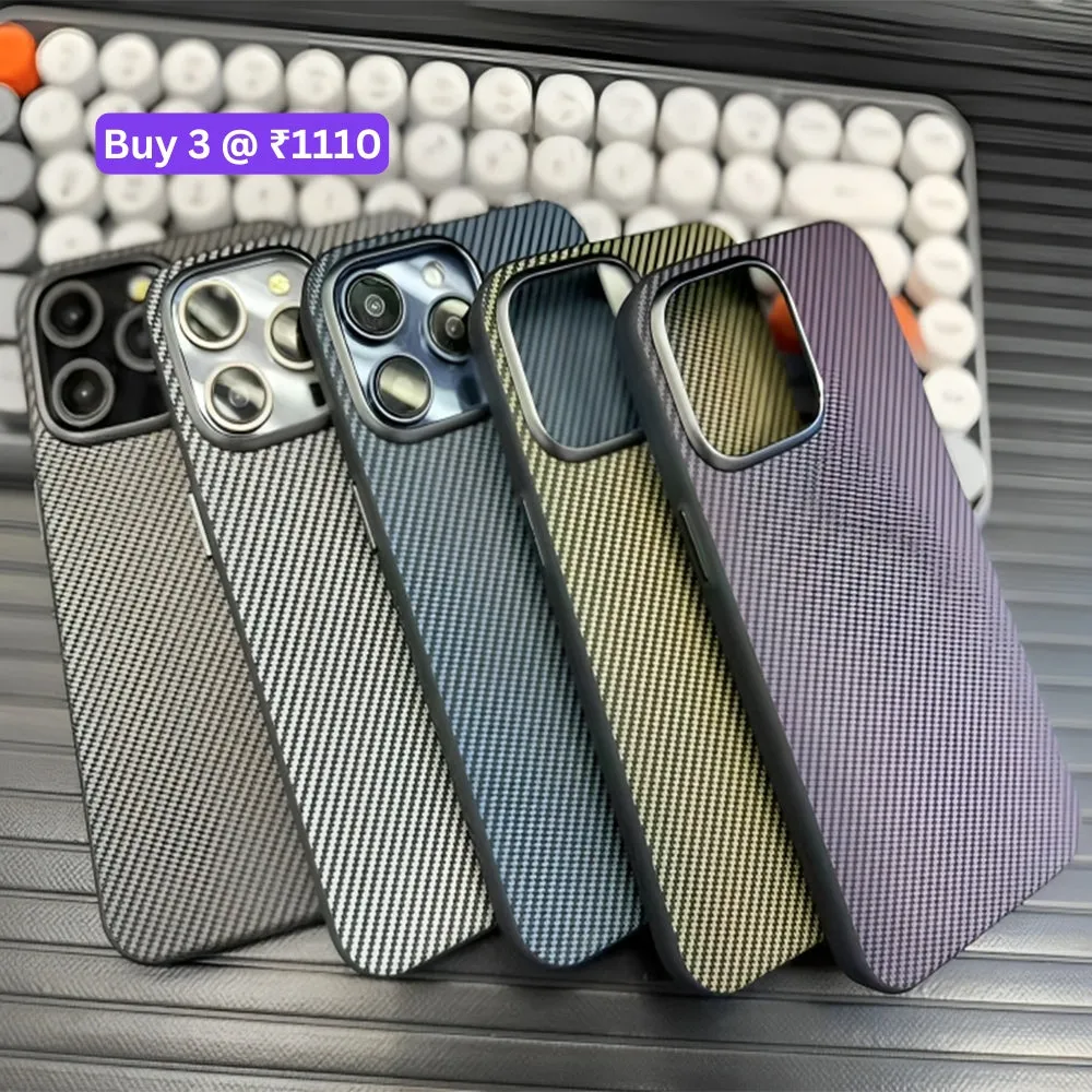 Ultra Thin Carbon Fiber Texture Matte Magsafe Phone Case - iPhone 13 Pro Max