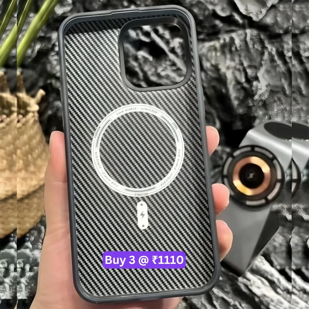 Ultra Thin Carbon Fiber Texture Matte Magsafe Phone Case - iPhone 13