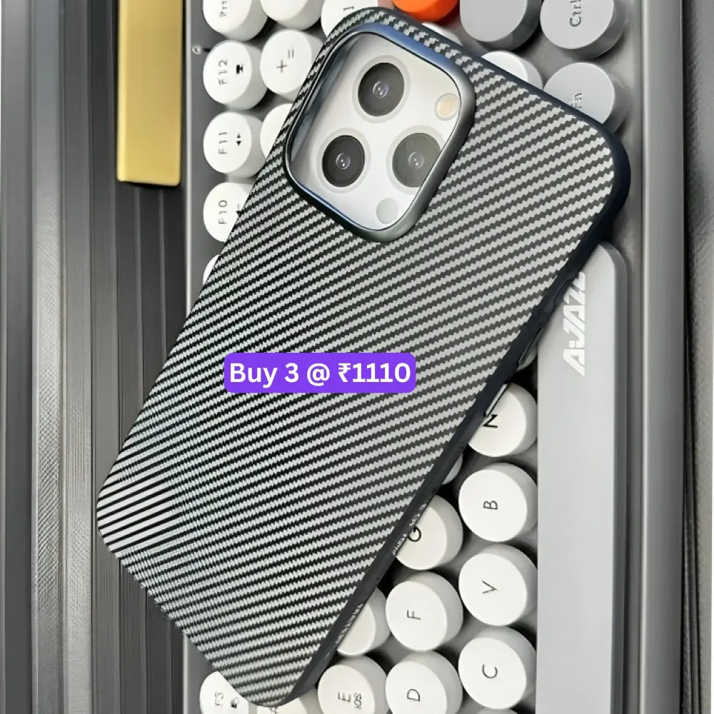 Ultra Thin Carbon Fiber Texture Matte Magsafe Phone Case - iPhone 13