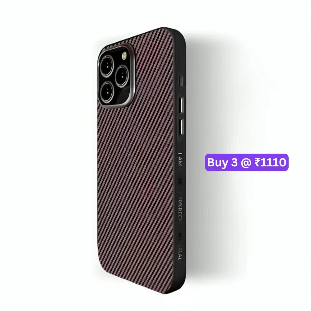 Ultra Thin Carbon Fiber Texture Matte Magsafe Phone Case - iPhone 13