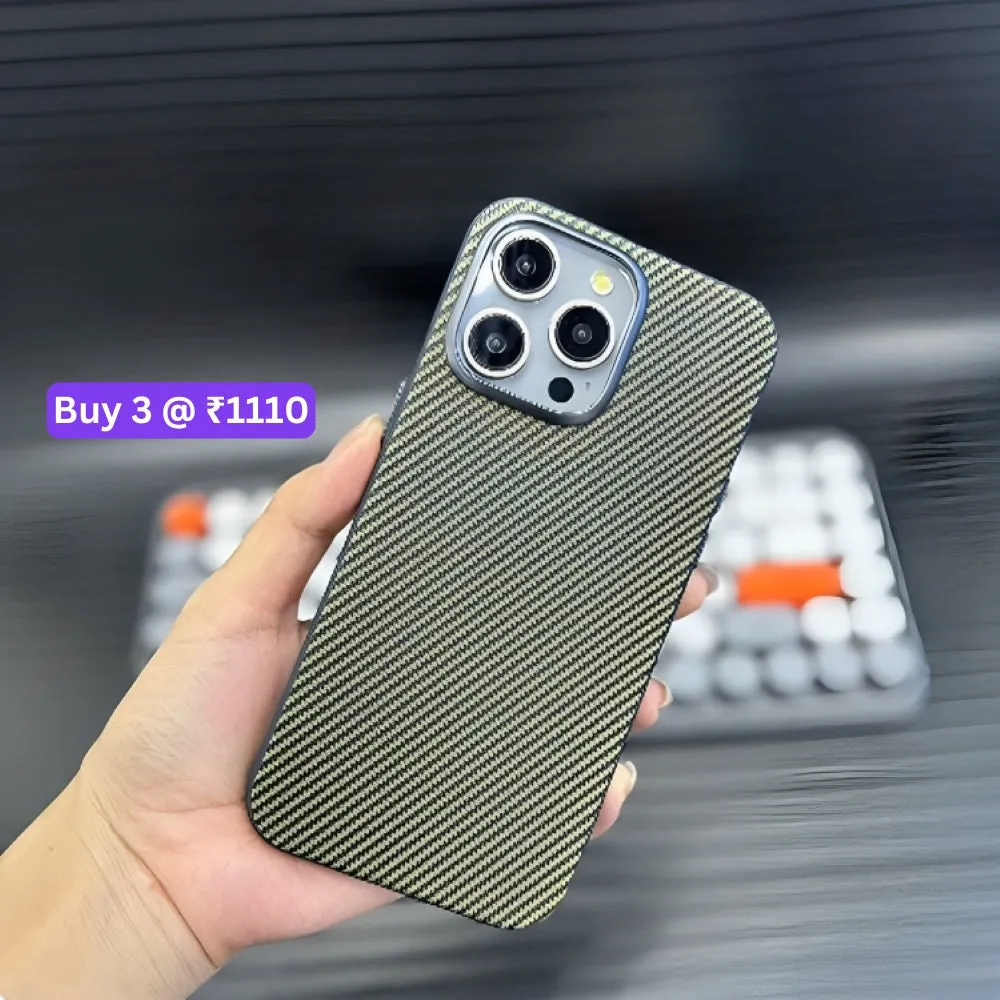 Ultra Thin Carbon Fiber Texture Matte Magsafe Phone Case - iPhone 13