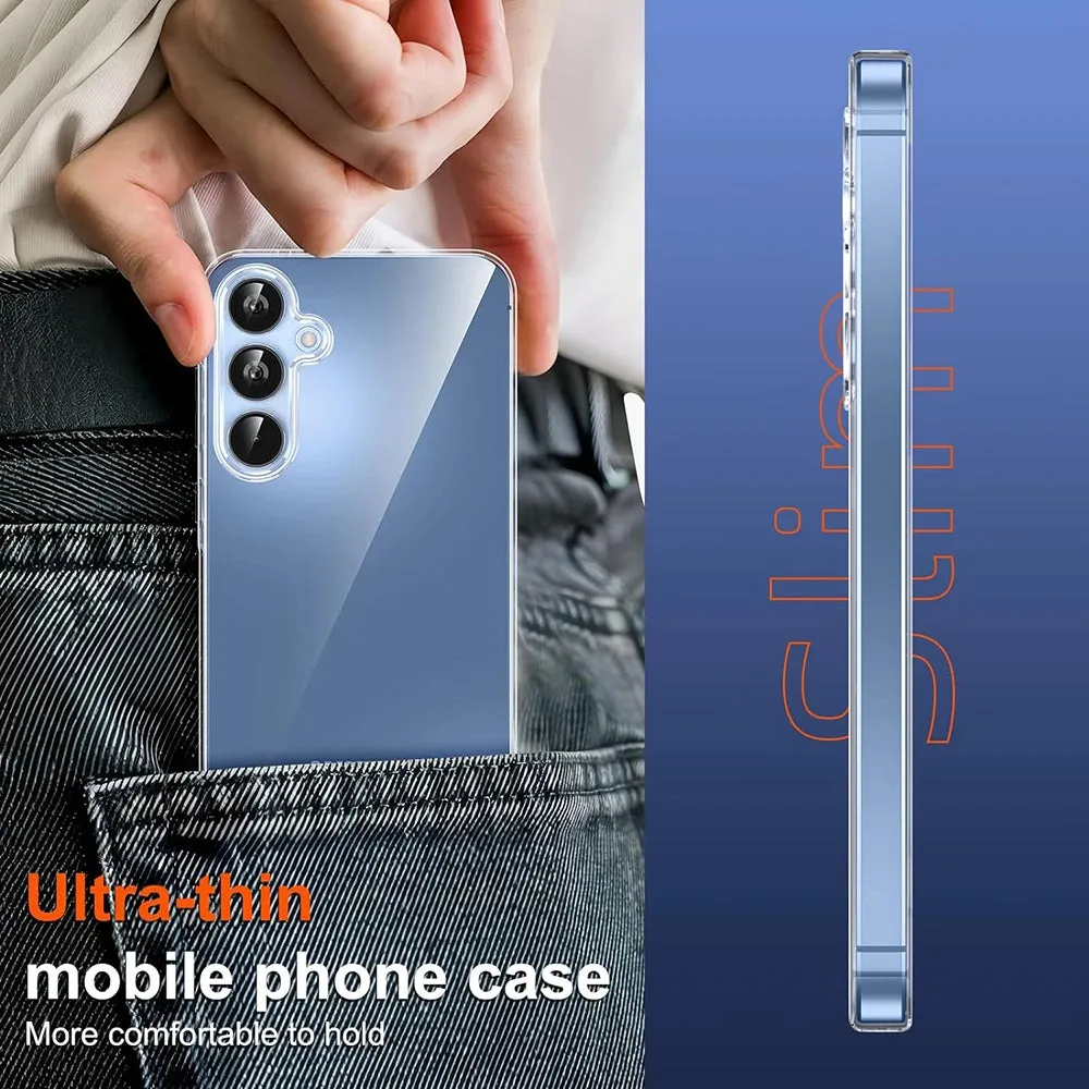 Ultra Thin Silicone Transparent Soft Phone Case for Samsung Galaxy A55 A54 A35 A34 A25 A24 A15 A14 5G Clear Back Cover Slim Shell
