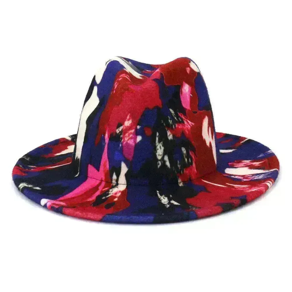 Unisex  Graffiti Big Brim Korean Style Fashion Hat