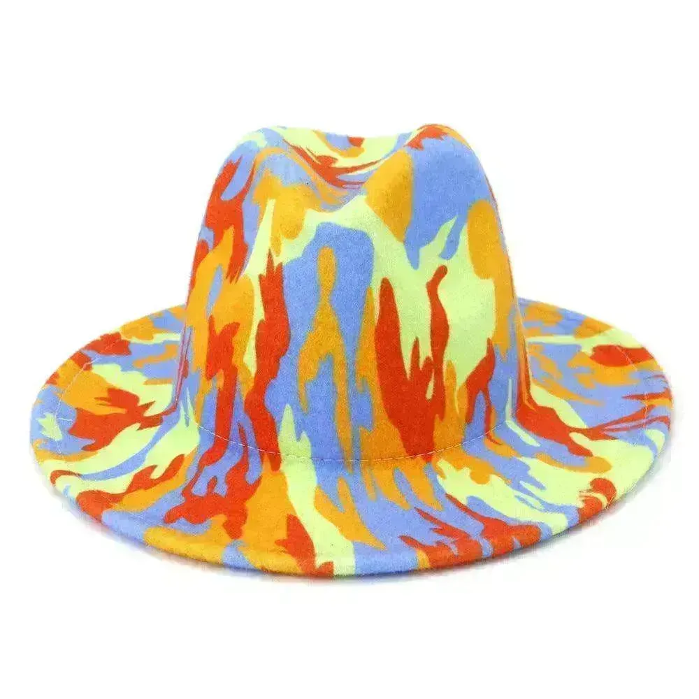 Unisex  Graffiti Big Brim Korean Style Fashion Hat