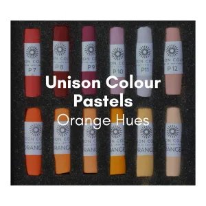 Unison Colour - Handmade Soft Pastels - Orange Hues