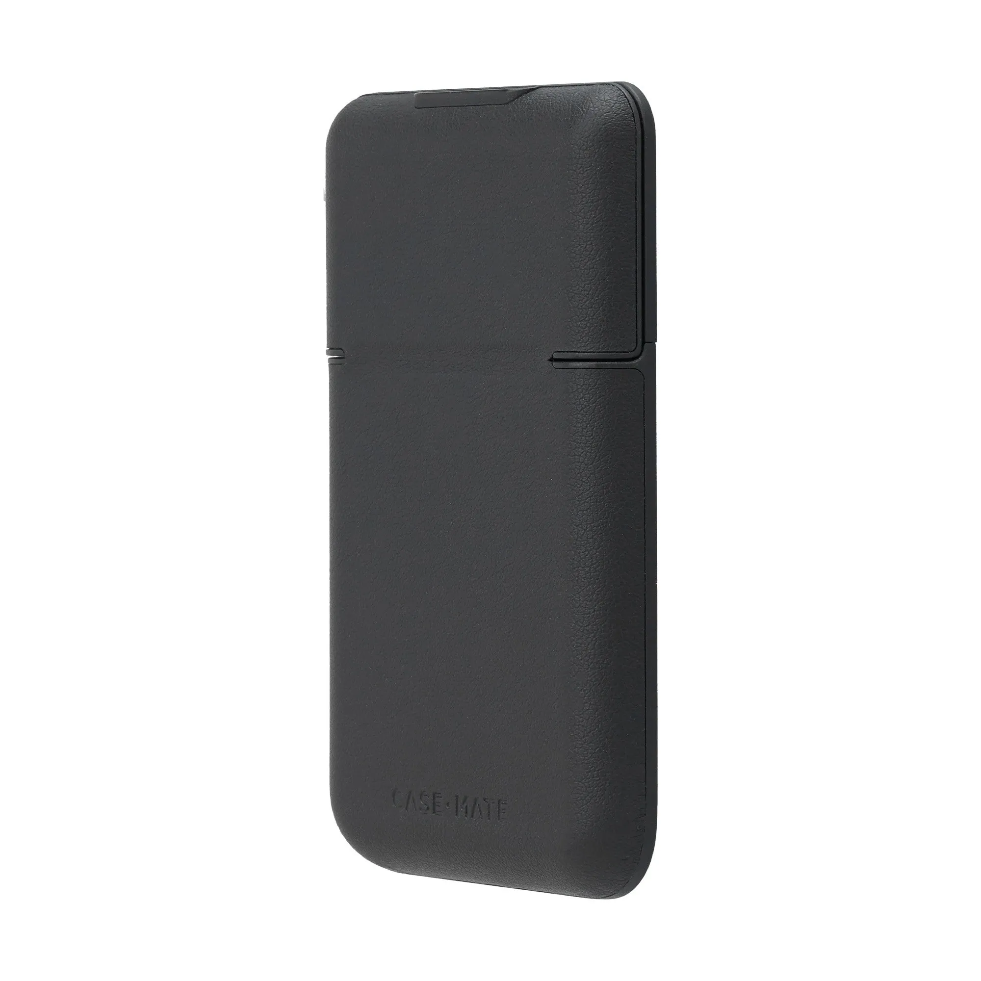 Universal Case-Mate Magnetic Flip MagSafe Wallet - Black Leather - 15-12300