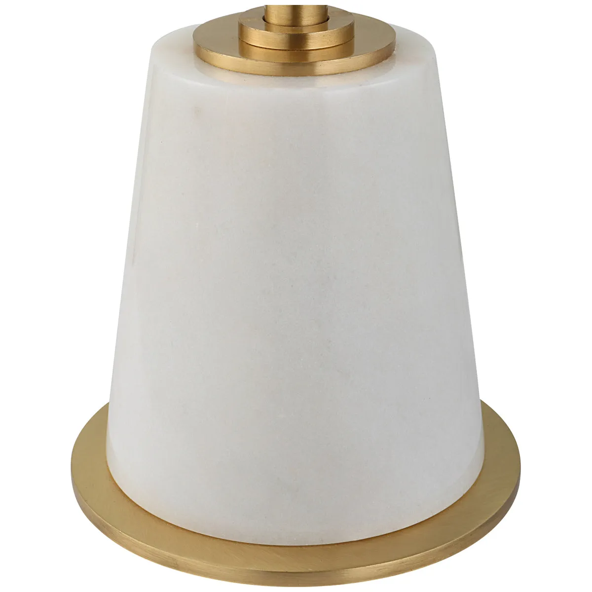 Uttermost Edifice White Marble Drink Table
